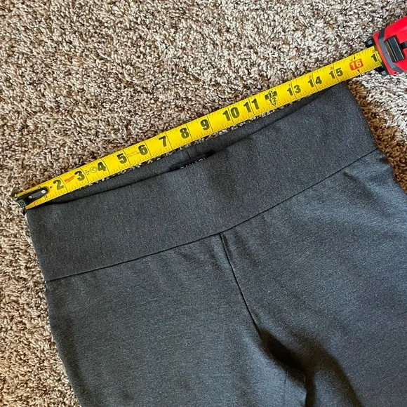 Tahari Leggings Heather Gray Charcoal Pants Women’s Medium - Picture 2 of 6